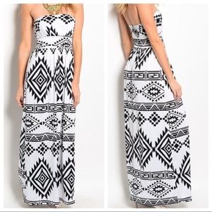 BNWOT Tribal Print Maxi Dress